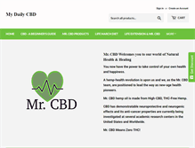 Tablet Screenshot of mydailycbd.com